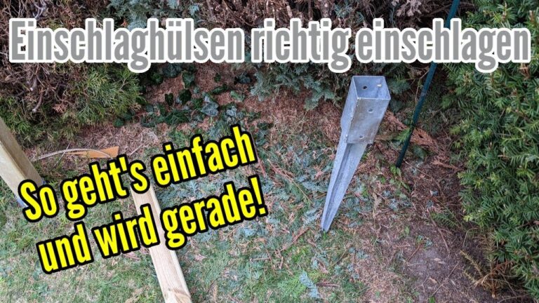 Optimale Nutzung von Bodenhülsen 10×10 für Garten und Bau