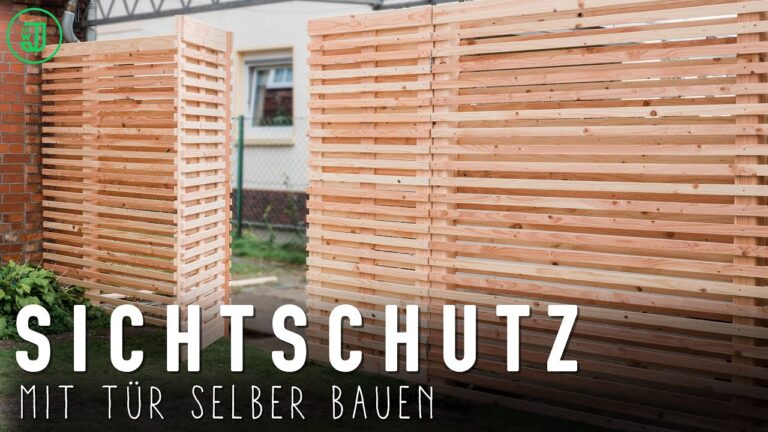 Effektiver Sichtschutz: Der 100 cm hohe Sichtschutzzaun