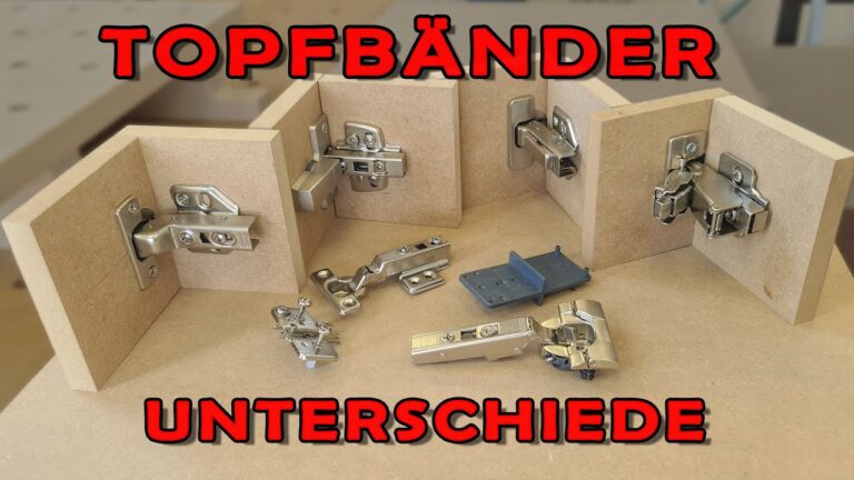 Die verschiedenen Typen von Scharnieren im Überblick