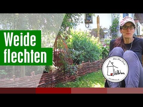 Zaunfeld mit Weidengeflecht: Ästhetik und Funktionalität vereint