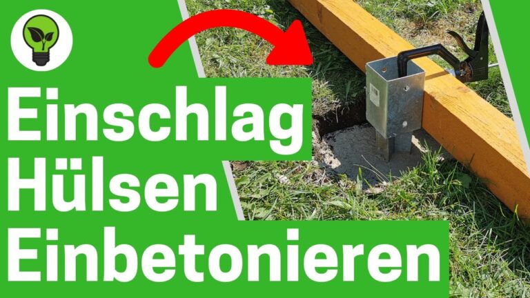 Optimale Nutzung von Hülsen für Holzpfosten