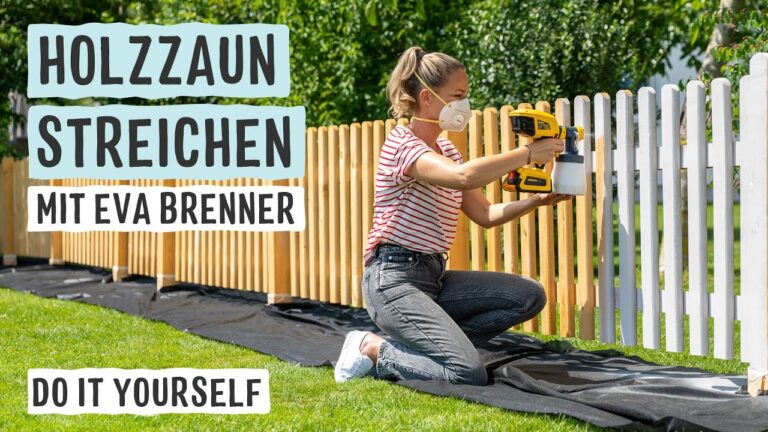 Der perfekte weiße Holzzaun für jeden Garten